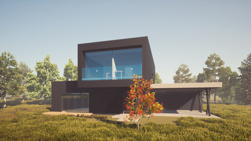 Architektų biuro "Postforma" suprojektuotas individualus gyvenamasis namas Druskininkuose